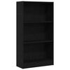 vidaXL Bokhylle svart eik 60x24x109 cm konstruert tre
