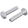 vidaXL L&aring;seskrue Ensfarget 2 pcs s&oslash;lv M6 x 30 mm St&aring;l