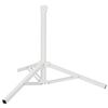 vidaXL Parasol Stativ Hvit St&aring;l for 25-32 mm Pole