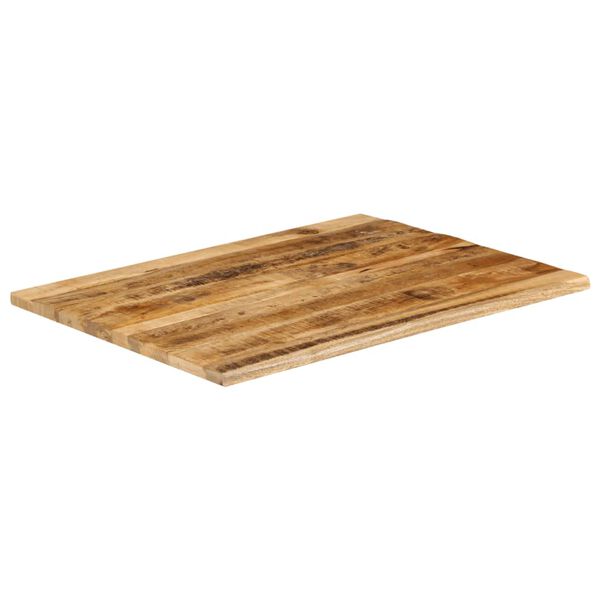 vidaXL Bordplate 90x80x3,8 cm naturlig kant grovt heltre mangotre