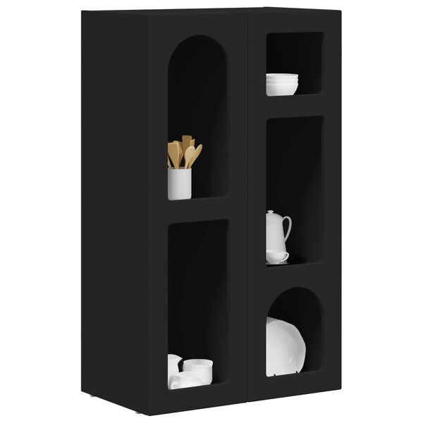 vidaXL Serviesskap Svart 59 x 35 x 100,5 cm Konstruert tre