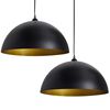 vidaXL Taklampe 2 stk h&oslash;ydejusterbar halvkuleformet svart