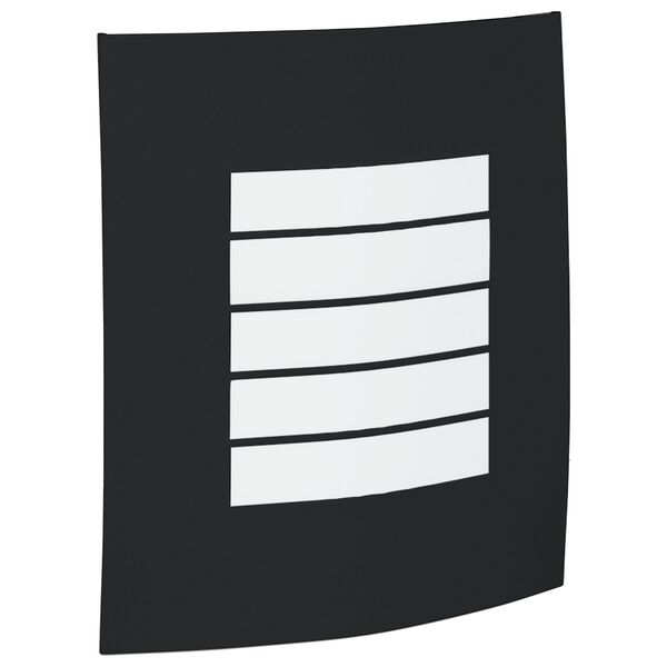 vidaXL Utevegglampe Svart 23.5 x 10.5 x 26 cm Rustfritt stål