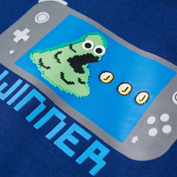 Hettegenser for barn marineblå 104