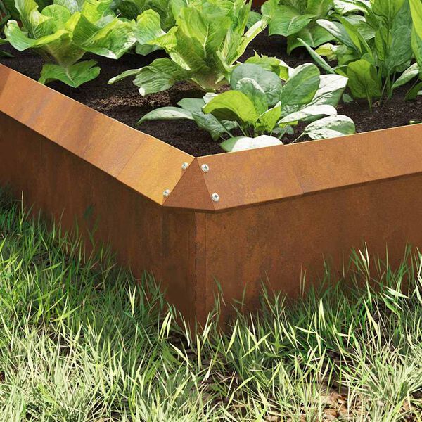 vidaXL Sneglegjerder 8 pcs Rusten Cortenstål