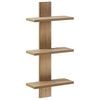 vidaXL Vegghylle Artisan eik 30 x 13.5 x 64.5 cm Konstruert tre