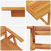 vidaXL Hage Spisegruppe 7 pcs Brun heltre akasie