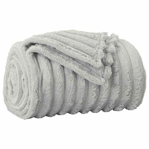 vidaXL Kastepledd 6 pcs Gr&aring; 240 x 220 cm Fleece