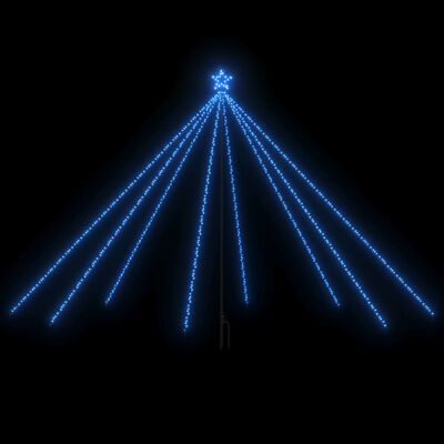 vidaXL juletrelys innendørs utendørs 576 LED blå 3,6 m
