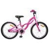 vidaXL Barnesykkel 18 Tommer for 5-7 &aring;r gammel M&oslash;rk rosa