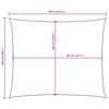 vidaXL Solseil oxfordstoff rektangul&aelig;r 6x7 m beige