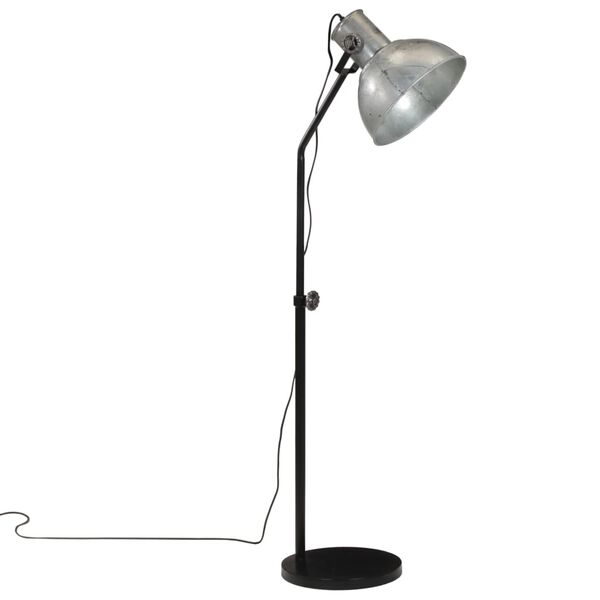 vidaXL Gulvlampe 25 W vintage s&oslash;lv 30x30x90-150 cm E27