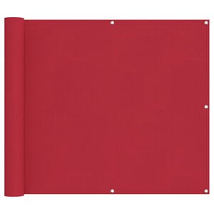 vidaXL Balkong Skjerm R&oslash;d 90 x 200 cm Oxford Stoff