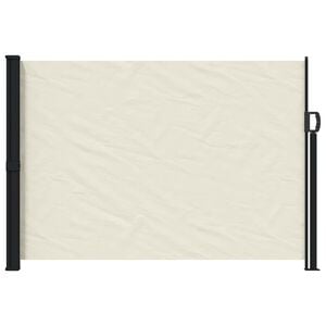 vidaXL Utklappbart side markise Krem 300 x 170 cm Polyester
