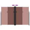 vidaXL Uttrekkbar sidemarkise 220x600 cm brun