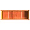 vidaXL Hageplantekasse voksbrun 150x50x70 cm heltre furu