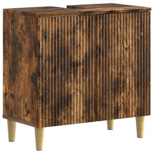 vidaXL Baderomsvaskeskap ARNHEM R&oslash;kt Eik 59,5 x 31,5 x 59 cm
