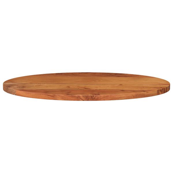 vidaXL Bordplate 140x60x2,5 cm oval heltre akasie