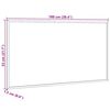 vidaXL Magnetisk whiteboardtavle med ramme i heltre furu 100x55 cm