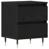 vidaXL Nattbordskap Svart Eik 40 x 35 x 50 cm Konstruert tre