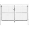 vidaXL Hageport galvanisert st&aring;l 306x150 cm s&oslash;lvfarget