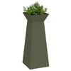 vidaXL Søyleplanter 2 pcs Olivengrønn 40 x 40 x 100 cm