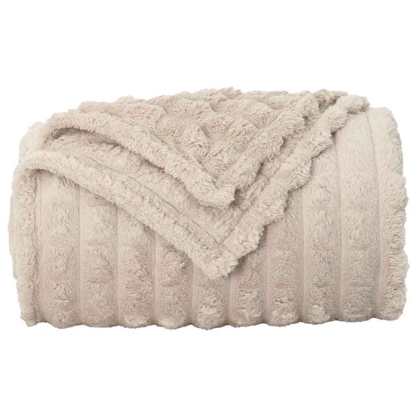 vidaXL Kastteppe Beige 270 x 240 cm Fleece