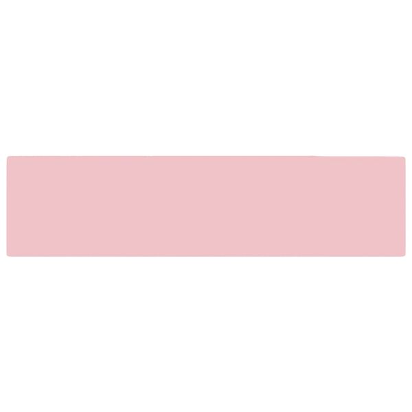 vidaXL Badeservant med overl&oslash;p keramisk matt rosa