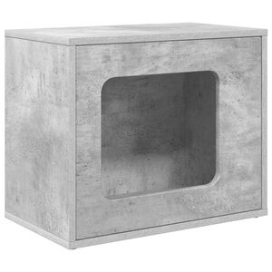vidaXL Katt Hus Betonggr&aring; 51 x 30 x 42,5 cm Konstruert tre