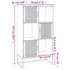 vidaXL Highboard hvit 70x35x125 cm konstruert tre