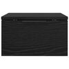 vidaXL Nattbordskap med skuff Svart Eik 34 x 30 x 20 cm Konstruert tre