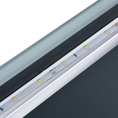vidaXL LED-veggspeil til bad med berøringssensor 80x60 cm
