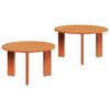 vidaXL Kaffebord 2 stk. Vokset Brun 47,5 x 47,5 x 27 cm