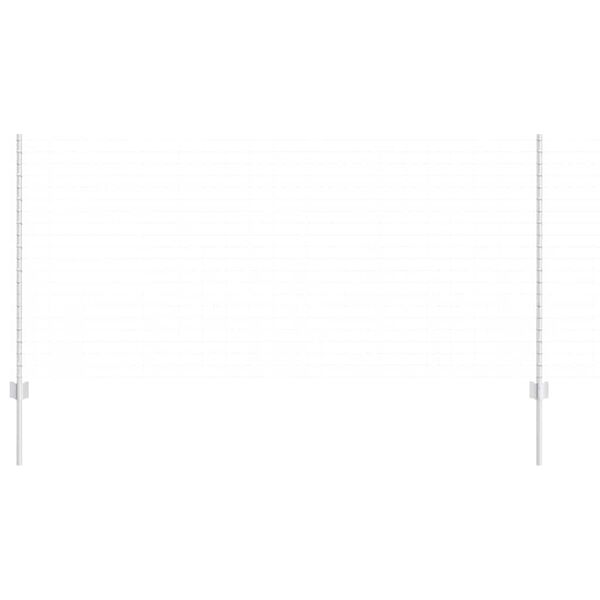 vidaXL Gjerdep&aring;le 5 pcs s&oslash;lv 120 cm St&aring;l