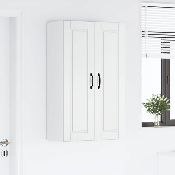 vidaXL Kj&oslash;kkenskap H&oslash;yglanset hvit 60 x 31 x 100 cm Konstruert tre