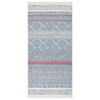 vidaXL Teppe rosa og turkis 100x200 cm bomull