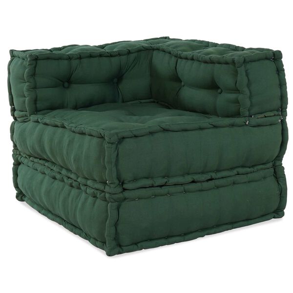 vidaXL Modulsofa 2 pcs grønn 140 x 70 x 56 cm stoff