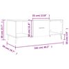 vidaXL Salongbord sonoma eik 102x50x40 cm konstruert tre