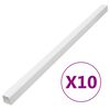 vidaXL Kabelkanaler 100x40 mm 10 m PVC