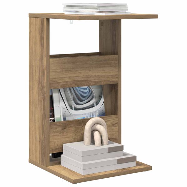 vidaXL Sidetabell Artisan Eik 40 x 35 x 60,5 cm Konstruert tre