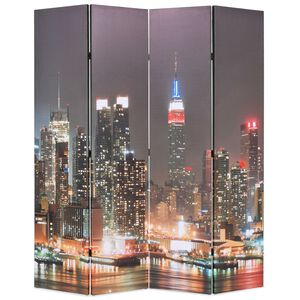 vidaXL Sammenleggbar romdeler 160x170 cm New York natt