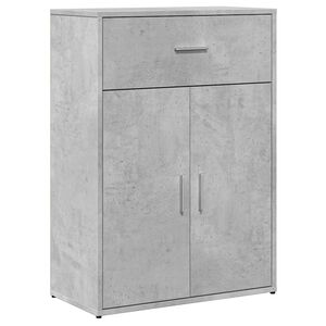 vidaXL Skjenk betonggr&aring; 60x30x84 cm konstruert tre