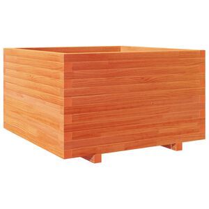 vidaXL Plantekasse voksbrun 80x80x49,5 cm heltre furu