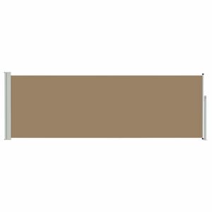 vidaXL Utklappbart side markise Gr&aring;brun 300 x 100 cm Polyester