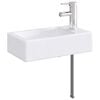 vidaXL Vaskeservant for bad Krom 45,5 x 25,5 x 13 cm Metall