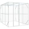 vidaXL Fuglebur Antrasitt 210 x 304 x 213 cm