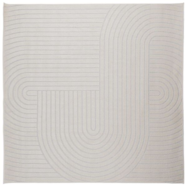 vidaXL Omr&aring;detepper Torget PALMERAS Krem 120 x 120 cm Polyester