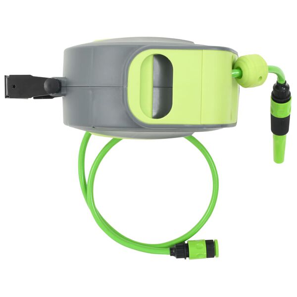 vidaXL Automatisk uttrekkbar slangetrommel veggmontert 10+1 m