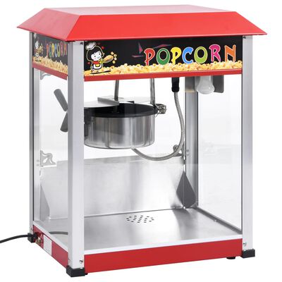 vidaXL Popcornmaskin med teflonbelagt kjele 1400 W