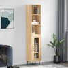 vidaXL Highboard sonoma eik 34,5x34x180 cm konstruert tre
